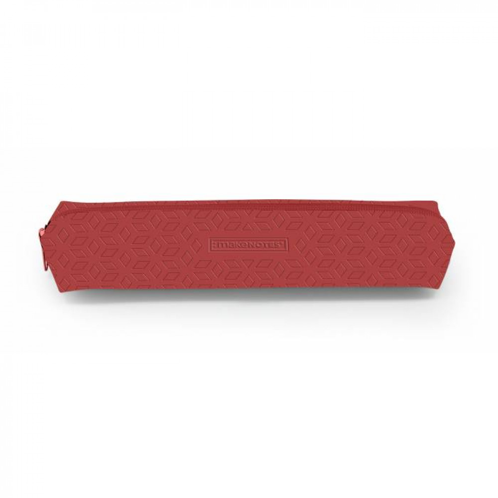 Κασετίνα MakeNotes μικρή Soft Engraved Leatherette OneColour Red