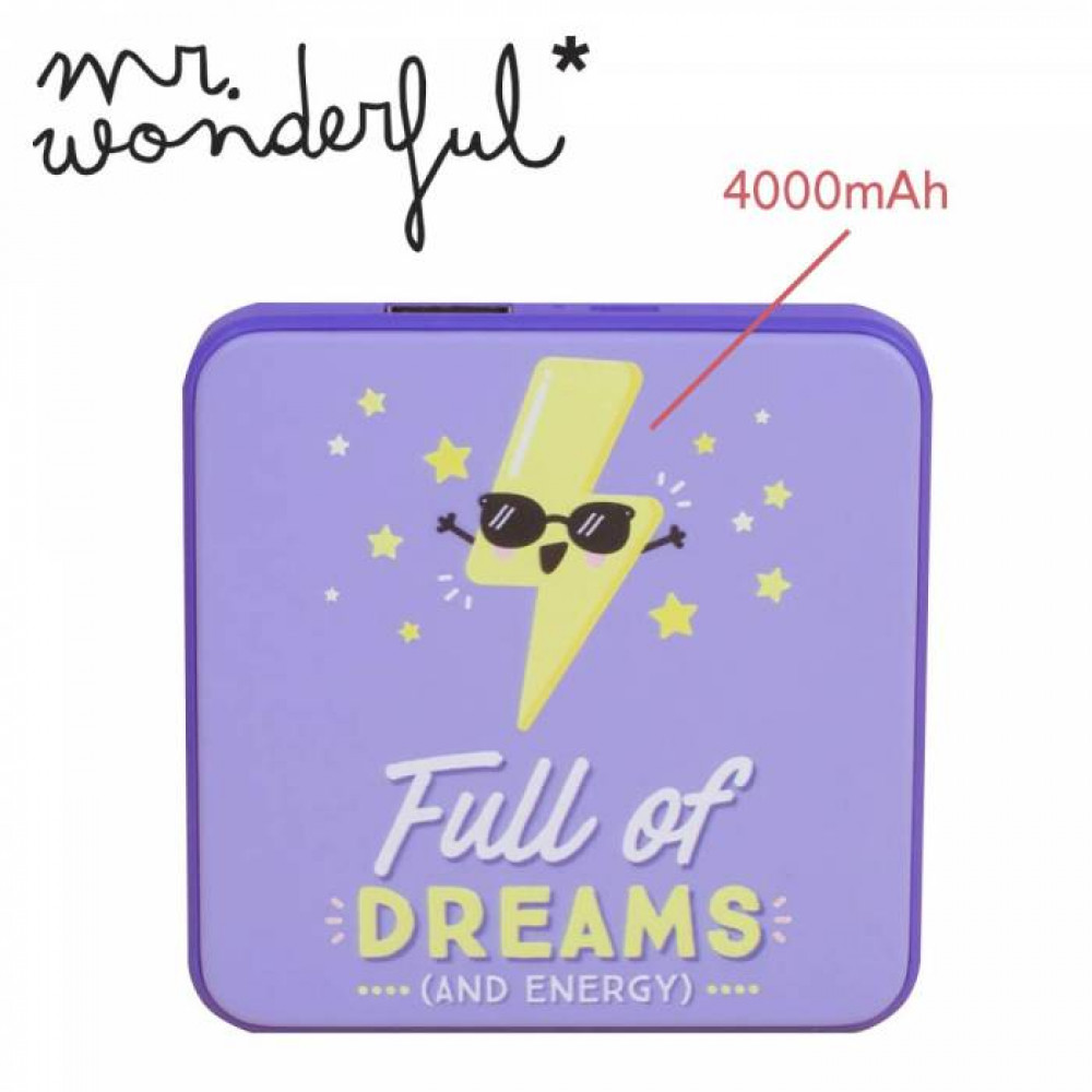 Power Bank Mr Wonderful Full of dreams 4000mAh