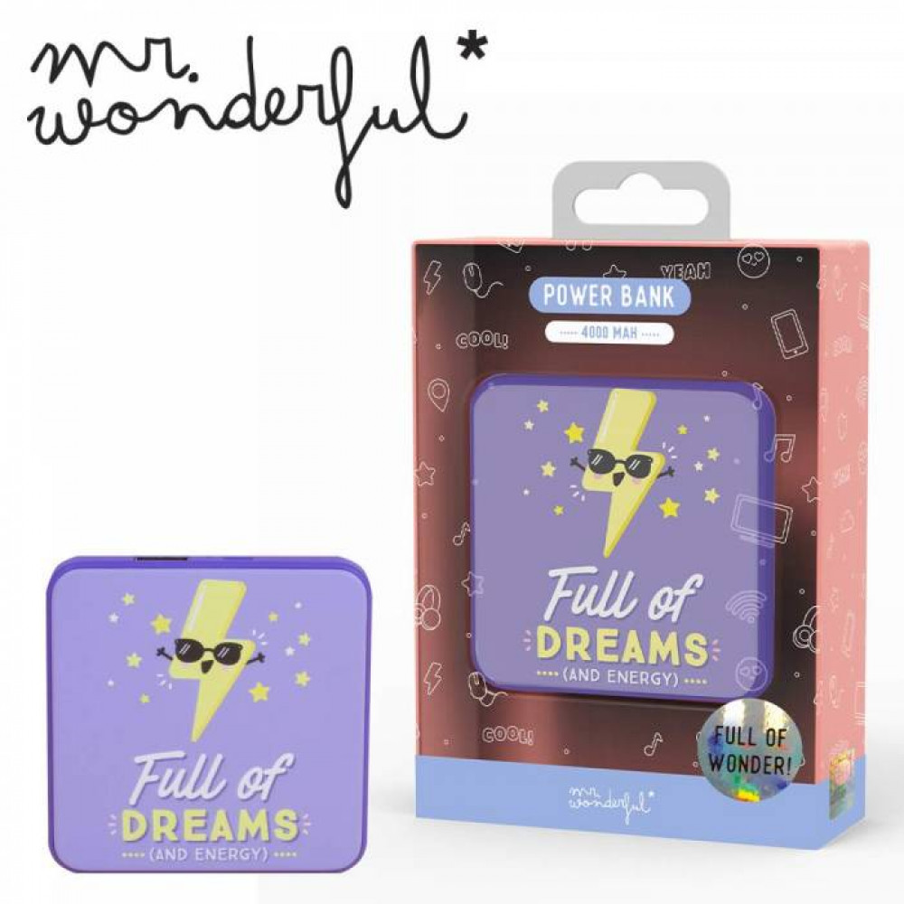 Power Bank Mr Wonderful Full of dreams 4000mAh