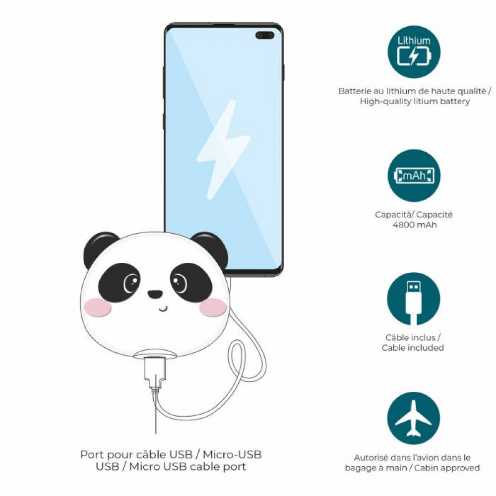 Power Bank Legami Panda 4800mAh POW0018