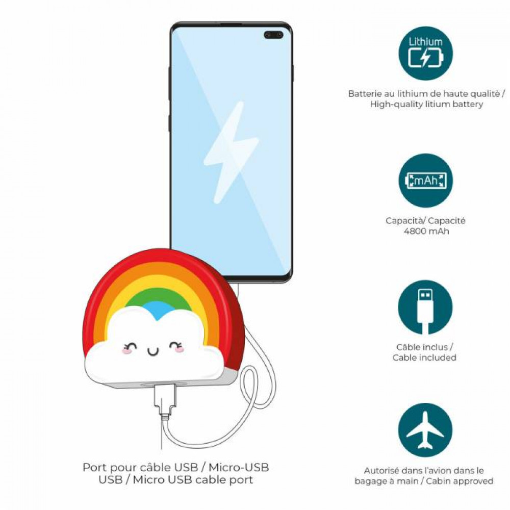 Power Bank Legami Rainbow 4800mAh POW0019