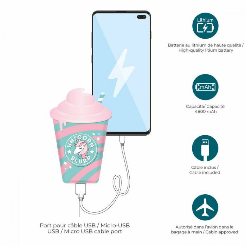 Power Bank Legami Milkshake Unicorn 4800mAh POW0022