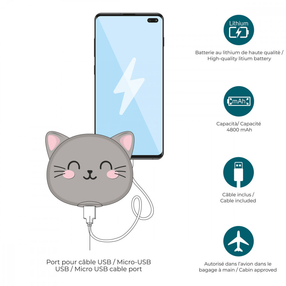 Power Bank Legami Rainbow 4800mAh Kitty