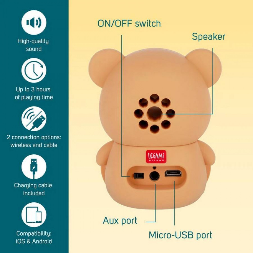 Ηχείο Legami Speaker with stand Teddy Bear