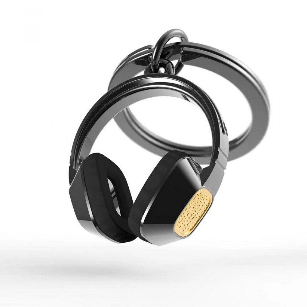 Μπρελόκ Metalmorphose Old School Black Headphone