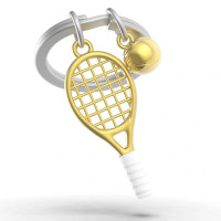 Μπρελόκ Metalmorphose Gold Tennis Racket