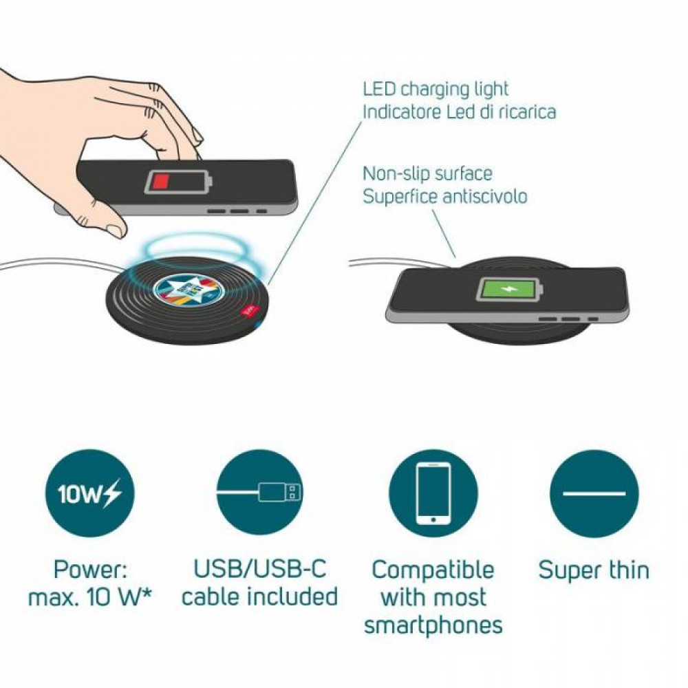 Smartphone Charger Super Fast Wireless Legami Vinyl