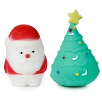 Squeeze Toy Christmas Tree - Santa