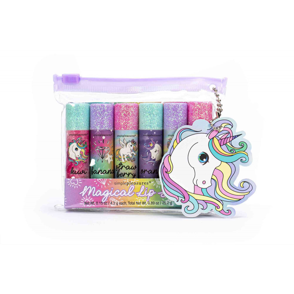 Σετ 6 τεμ Lip Balm Tri-Coastal Unicorn 6x4,2g