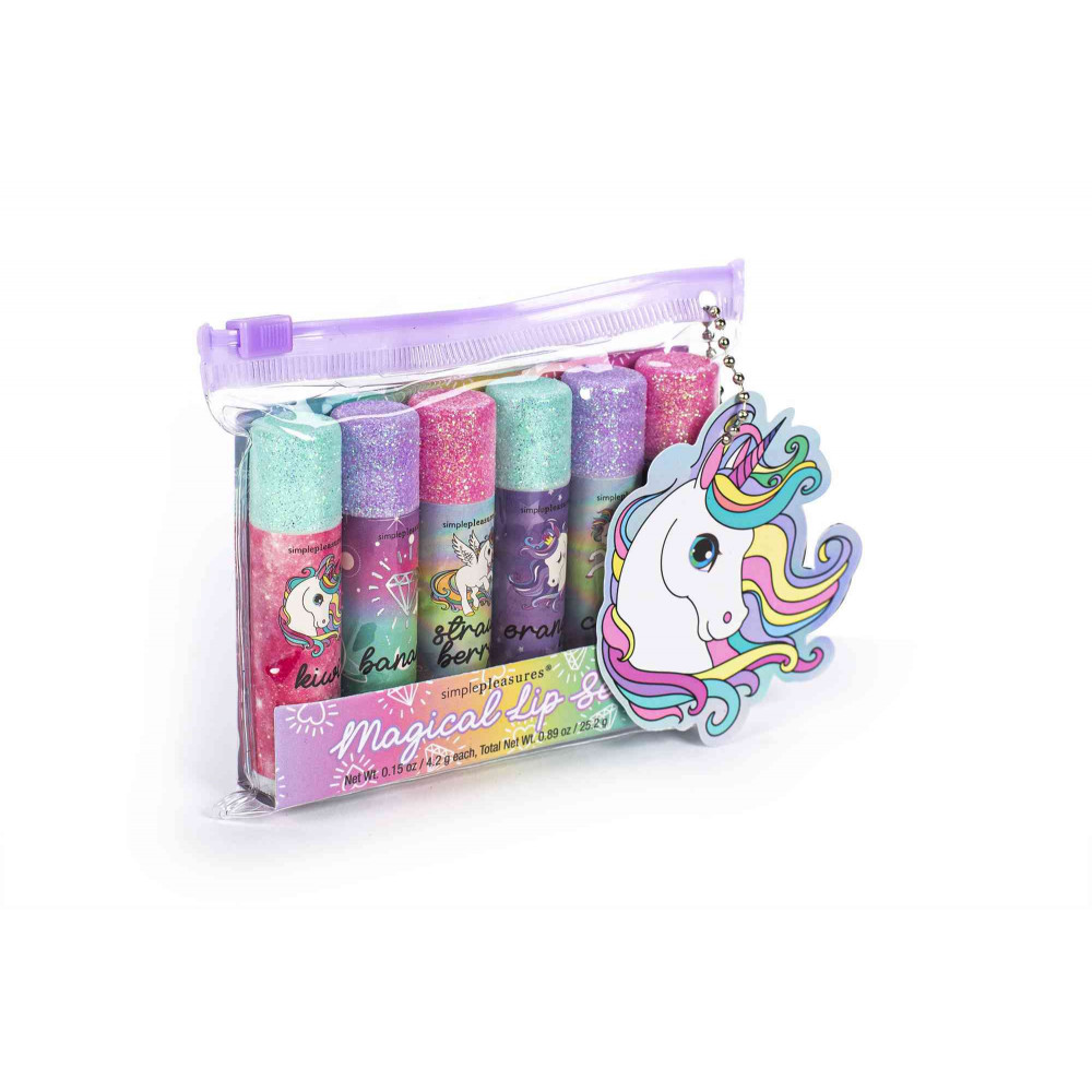 Σετ 6 τεμ Lip Balm Tri-Coastal Unicorn 6x4,2g