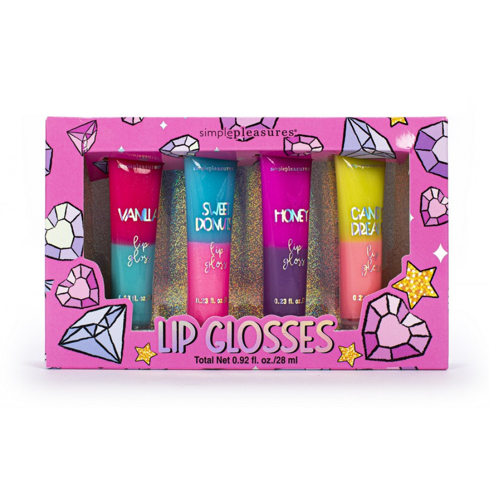 Σετ lip gloss Tri-Coastal 4 τεμ Gems