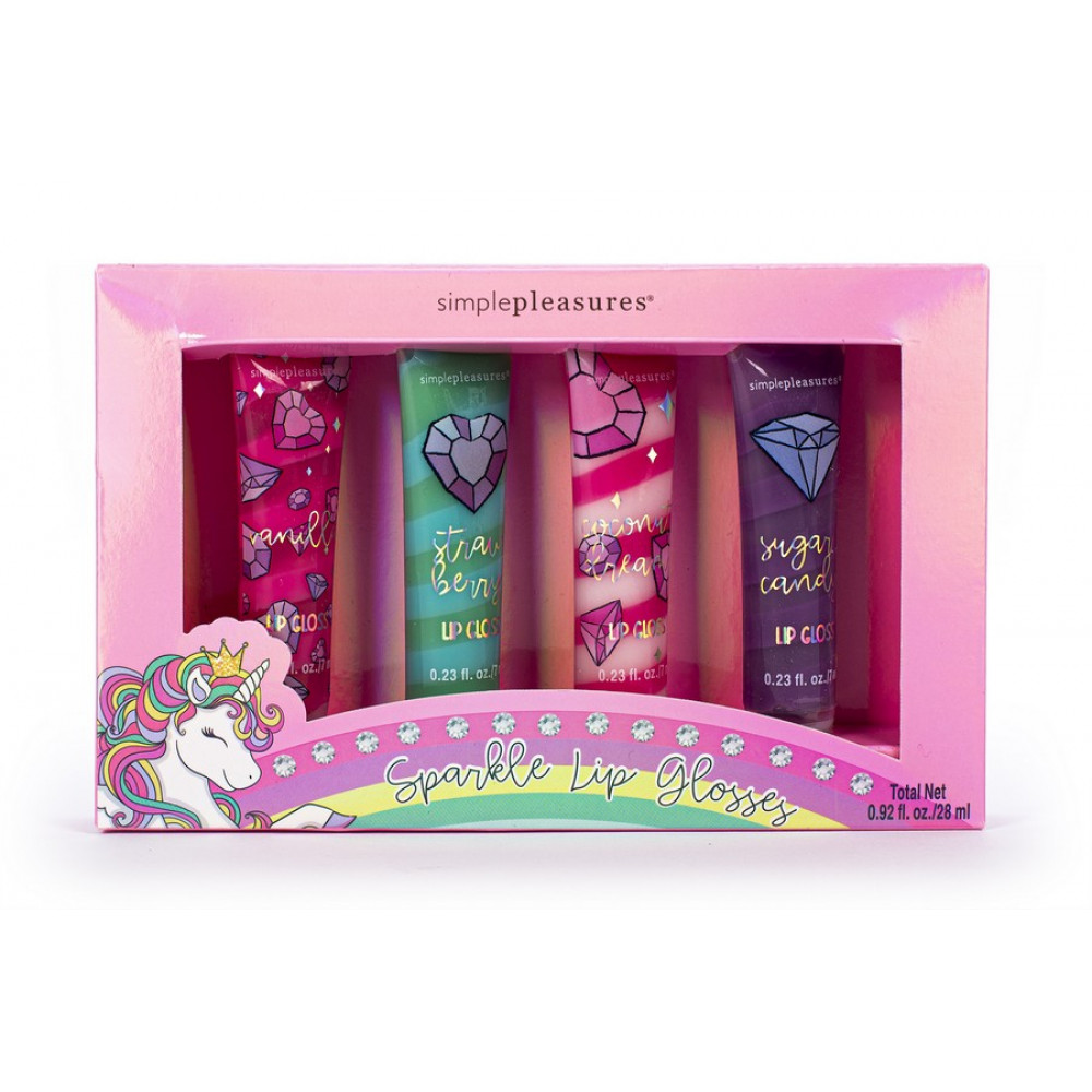 Σετ lip gloss Tri-Coastal 4 τεμ Unicorns