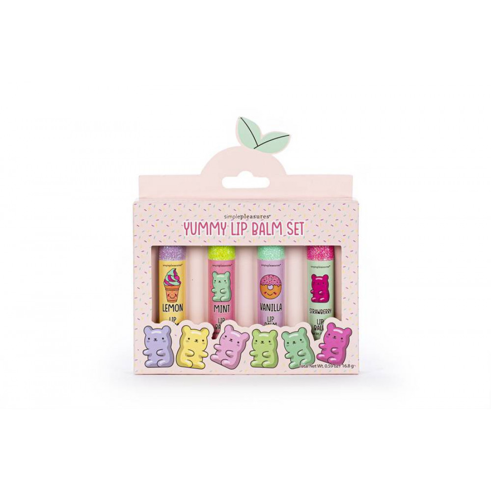 Σετ 4 τεμ Lip Balm Tri-Coastal Gummy Bear 4x5.2 g