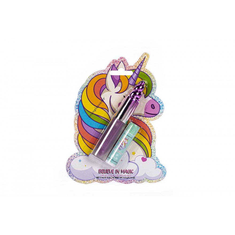 Σετ 2 τεμ Lip balm & Lip Gloss Tri-Coastal Unicorn Believe in Magic