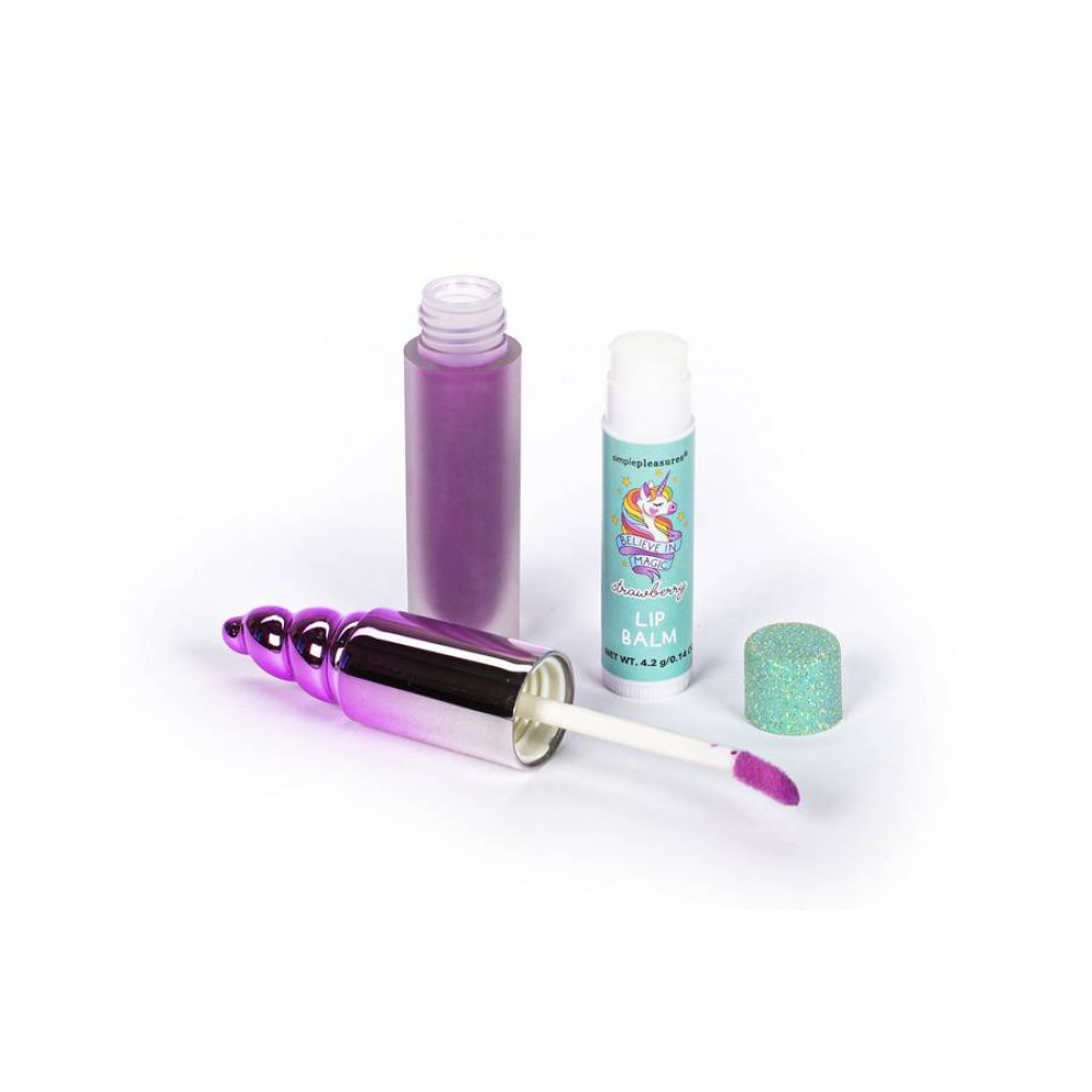 Σετ 2 τεμ Lip balm & Lip Gloss Tri-Coastal Unicorn Believe in Magic