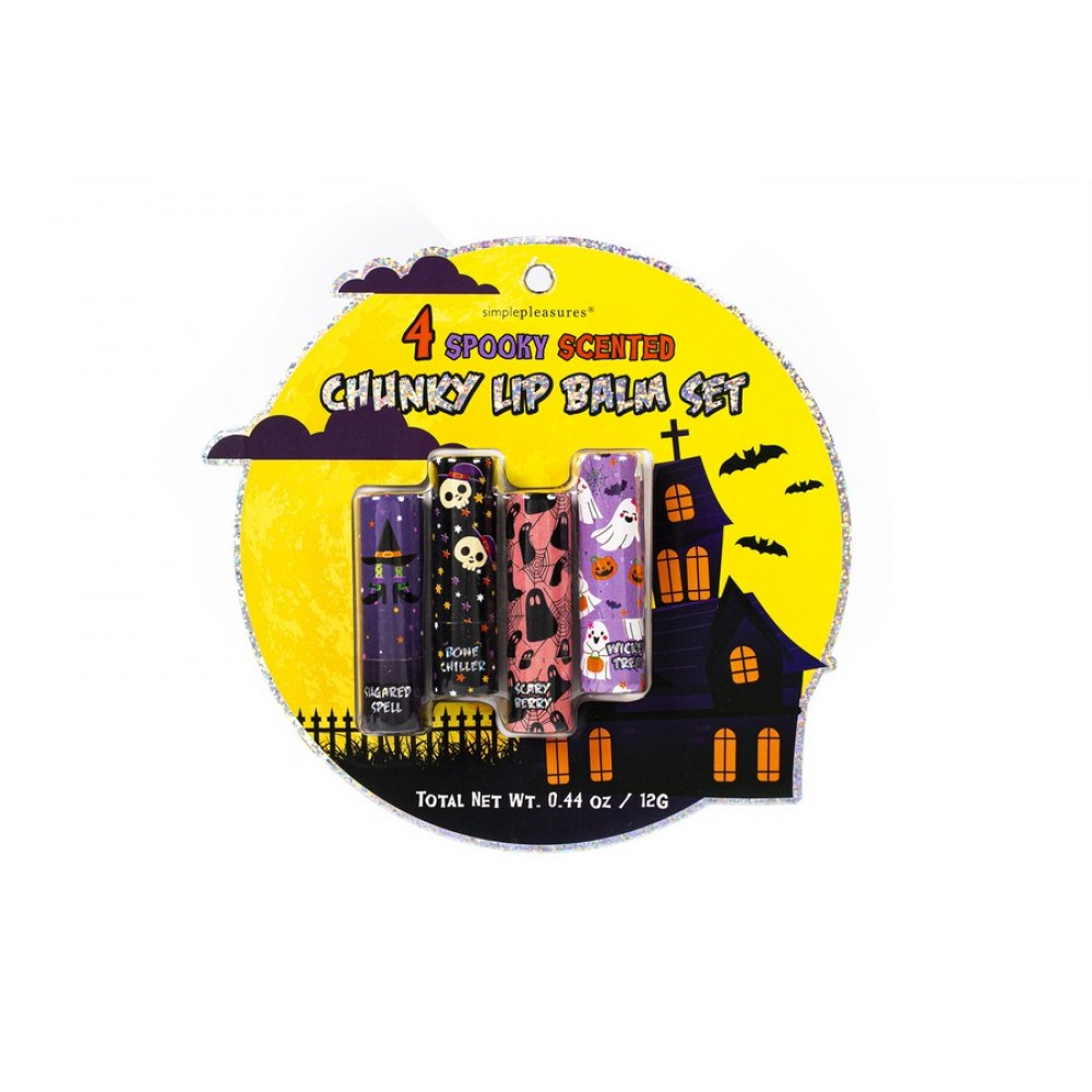 Σετ 4 τεμ Lip Balm Tri-Coastal Haunted House