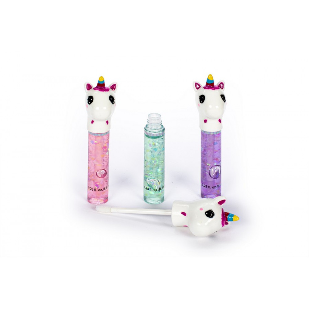 Σετ Lip Oil Tri-Coastal με confetti Unicorns